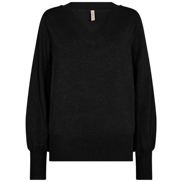 SOYA CONCEPT Sweaters - NWT SOYA CONCEPT DOLLIE 738 Black Pullover V Neck Knit